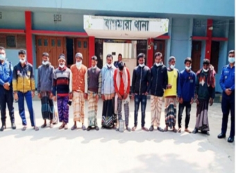 রাজশাহী বাগমারায় বিভিন্ন মামলায় ১২ জন গ্রেপ্তার